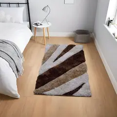 MITAPETE COM - Alfombra Tapete 3D Pie De Cama 60 X 100cms Cafe