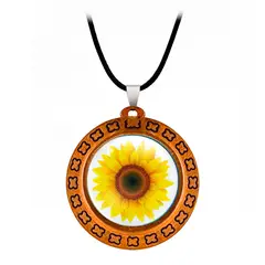 DAYOSHOP - Collar Flor Girasol Mujer Detalle + Estuche