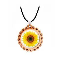 DAYOSHOP - Collar Flor Girasol Mujer Detalle + Estuche