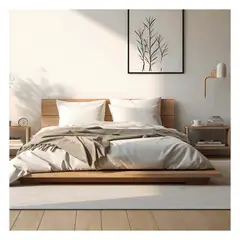 22 GRADOS DECORACION - Cama Nilo en Roble para colchon 160X190cm 22grados decoracion