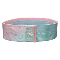 FIT AND FURY - Banda pro de resistencia fuerte marmolada rosa