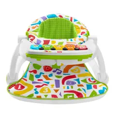 FISHER PRICE - Silla Deluxe Piano Pataditas Musical Crece Conmigo