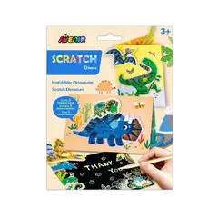JUGANDO Y EDUCANDO - Set De Arte Para Raspar Tarjetas Dinos Actividades Niño Niña