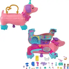 POLLY POCKET - Fiesta De Cachorros Con 2 muñecas