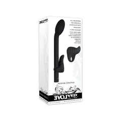EVOLVED - Vibrador Con Anillo Vibrador Pareja Poderosa Negro