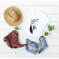 FLORESA - Camiseta Mujer Estampado De Moda