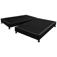 DORMILANDIA - Base cama dividida negra doble 140x190