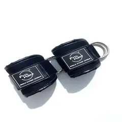 FIT AND FURY - Tobilleras polea baja premium negro