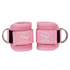 FIT AND FURY - Tobilleras polea baja premium rosa