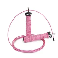 FIT AND FURY - Lazo para saltar en guaya color rosa