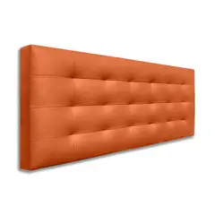 MAGIC CLASS - CABECERO CAPITONEADO SIN BOTONES100X60 ECOCUERO NARANJA
