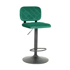 ICONICA HOME GALLERY - Silla Para Barra Turquesa Base Negra
