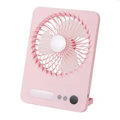 GENERAL - Ventilador Lampara De Escritorio USB Plegable JK-F668 Rosa