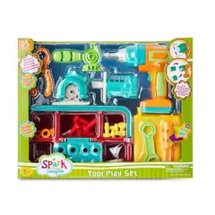 SPARK - Juguete Infantil Caja De Herramientas X25pcs Sonidos Reales