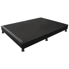DORMILANDIA - Base cama entera negra doble 140x190