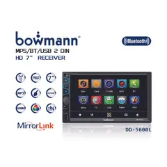 BOWMANN - Radio Carro Pantalla Tactil 7 Mirrorlink USB SD DD-5600L
