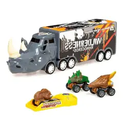 DAYOSHOP - Tractomula Camión Carros Dinosaurio Catapulta Juguete Niño