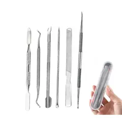 GENERICO - Set 6pcs Pedicura Manicura Uñas Encarnadas Kit Herramientas