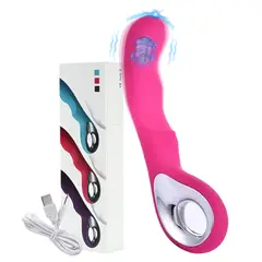 GENERICO - Vibrador Consolador Punto G Recargable Juguete Sexual Fucsia