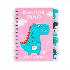 DAYOSHOP - Agenda Libreta Diario Dinosaurio Con Separadores Dinosaurios