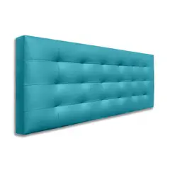 MAGIC CLASS - CABECERO CAPITONEADO CON BOTONES100X60 ECOCUERO AZUL