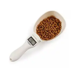 AFM - Cuchara Taza Grande Balanza Medidora De Alimentos Multiusos Beige