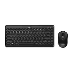 GENIUS - Combo Mini Teclado Y Mouse Inalambrico Q8000 Negro