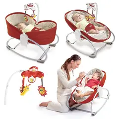 JUGUETERIA EXPRESS - Silla Mecedora Cuna Para Bebé Portable Luz Sonido Vibración