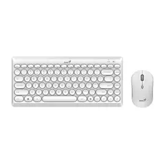 GENIUS - Combo Mini Teclado Y Mouse Inalambrico Q8000 Blanco