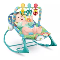 IKSA - Silla Vibradora Mecedora Musical de Búho Para Bebes