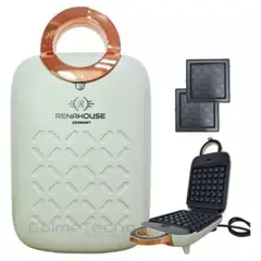 GENERICO - Sanduchera Waflera Renahouse 2 En 1 Elegante Diseño Original
