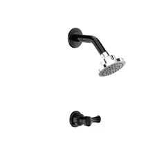GRIVAL - Ducha Balta sencilla palanca pro con regadera Dalia negro