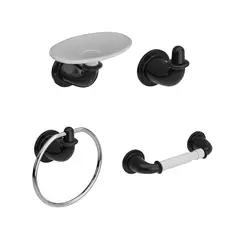 GRIVAL - Kit por 4 Accesorios Valencia negro
