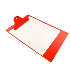 ICOPEL - Tabla de apoyo planillera en acrílico tamaño 18 Naranja.