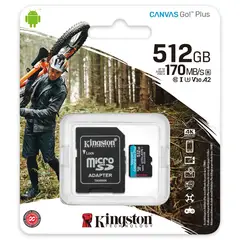 KINGSTON - Memoria Micro SD 512GB Canvas Go Plus 4K