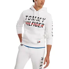 TOMMY HILFIGER - Buzo Hombre Estampado Capota 100 Original