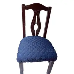 GENERICO - Set x 4 Protectores Para Sillas de Comedor Doble Faz Azul Oscuro Gris