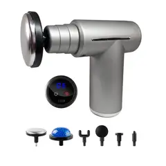 GENERAL - Masajeador Portatil Massage Gun DS-882 Calor Y Frio Plateado