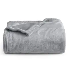 GENERICO - Cobija Manta Frazada Térmica Cama Doble Doble Gris