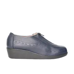 ZAVATTY - Mocasin para mujer H-ANDREA AZUL CUERO