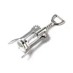 PRESS - Sacacorchos Abridor Destapador Saca Corcho Vino 76102 - Plateado