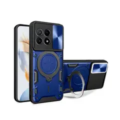 GENERICO - Estuche Proteccion Camara Con Soporte Para Redmi Poco X6 Pro Azul