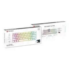 FANTECH - Teclado Mecánico Gaming MAXFIT61 RGB SE Blanco Retroiluminado