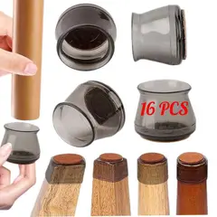 GENERICO - Set X16 pcs Protectores Pata Silla y muebles Fundas Silicona tamaño L