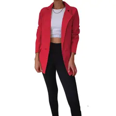 ASTRONAUT - Blazer En Lino Para Mujer Casual Formal Abrigo Chaqueta marc