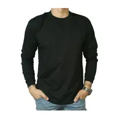 AFM - Camibusos Manga Larga 100% Algodón Cuello Redondo