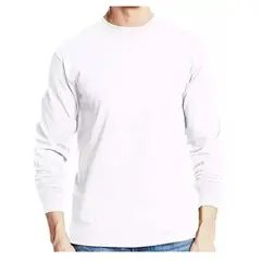 AFM - Camibusos Manga Larga 100% Algodón Cuello Redondo