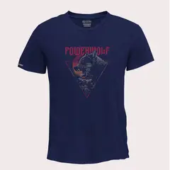 CREACIONES NU CROWN - Camiseta Powerwolf banda metal rock Hombre Color Azul
