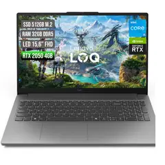 LENOVO - LOQ INTEL CORE I5-12450HX RTX 3050 6GB SSD 512GB RAM 32GB LED 15,6 FULL HD 144Hz