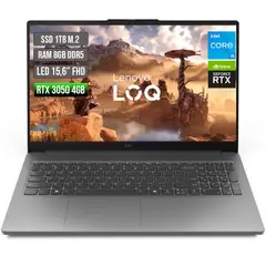 LENOVO - LOQ INTEL CORE I5-12450HX RTX 3050 6GB SSD 1TB RAM 8GB LED 15,6 FULL HD 144Hz